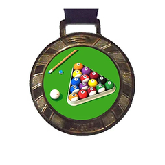 Medalhas de Bilhar Adesivadas - Ouro, Prata e Bronze - Solutos - Jogos, Esportes e Lazer
