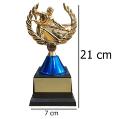 Troféu de Bilhar / Sinuca 21cm - 101BL - Solutos - Jogos, Esportes e Lazer