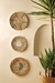 Imagem do Kit adorno de parede Luma em fibra natural com 03 peças