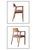 Cadeira Lara em madeira teca com assento estofado - 57x52x78cm - 20822 - comprar online