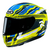 CAPACETE HJC RPHA 11 STOBON AMARELO AZUL E BRANCO