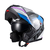 CAPACETE TEXX GLADIATOR V3 REISEN AZUL ROSA BRANCO - Firewolf Motorcycle