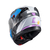 CAPACETE TEXX GLADIATOR V3 REISEN AZUL ROSA BRANCO - comprar online