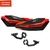 PROTETOR MÃO CIRCUIT DAKAR UNIVERSAL CARBON/VERMELHO FLUOR - comprar online