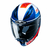 Capacete HJC F70 TINO AZUL BRANCO E LARANJA na internet