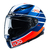 Capacete HJC F70 TINO AZUL BRANCO E LARANJA