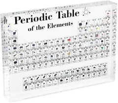 Tabela Periódica Acrílica De Elementos 3d Decoração - Lá de Fora Shop