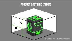 Nível A Laser 2 Linhas Verde Com Mini Tripé - Lá de Fora Shop