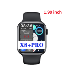 Imagem do Smartwatch X8+ Pro Carregamento Por Indução Tela 1.99