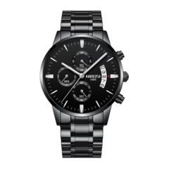 Relógio Masculino Nibosi 2309 Luxo Anti Risco Safira - comprar online