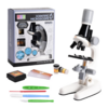 Microscópio Infantil Biologia Led 1200x Brinquedo Científico