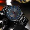 Relógio Masculino Curren 8406 Aço Inoxidável Minimalista