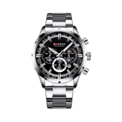Relógio Masculino Curren Luxo Aço Inoxidável 8355 Cronógrafo - loja online