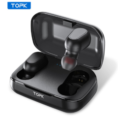 Fone De Ouvido Topk F22 Tws Mini Bluetooth 5.0 Wireless