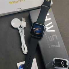 Smartwatch W57 Pro Serie 7 NFC Carregamento Por Indução 44 mm