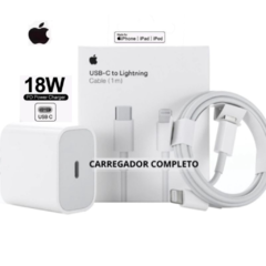 Carregador Usb-c 18w PD + Cabo USB-C Lightning 1m iPhone - comprar online