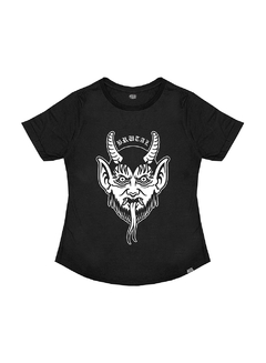 Camiseta Feminina Manga Dobrada - Azazel