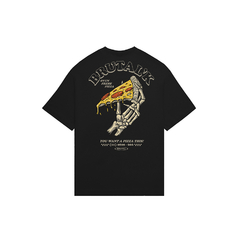 Camiseta Oversized - Love Pizza Black - comprar online