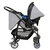 Carrinho Travel System Rio x Mesclado Cinza Burigotto na internet