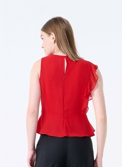 Blusa Raquel Babado sem Manga - comprar online