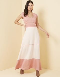 VESTIDO LONGO PARIS ROSA