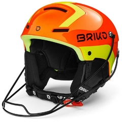 Casco Briko Slalom Naranja y Amarillo