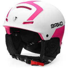 Casco Briko Slalom Blanco y Rosa - comprar online