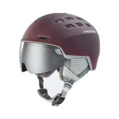 Casco Rachel 5K burgundy + Lente Extra