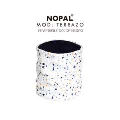 CUELLO MICROPOLAR REVERSIBLE TERRAZO. NOPAL