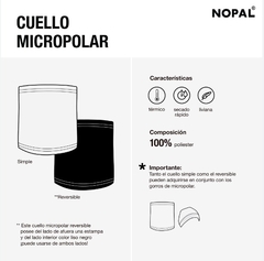 CUELLO MICROPOLAR REVERSIBLE BOTANICO. NOPAL - comprar online