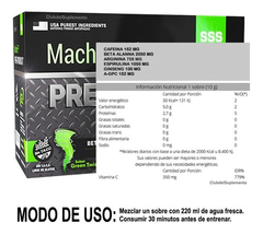 Machine 12i PRE-WORKOUT Doy Pack 30 Servicios - Gentech - comprar online