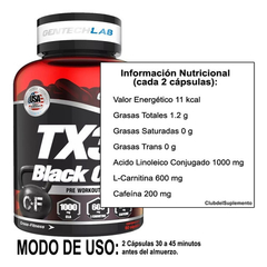 TX3 BLACK CUTS 60 Caps - GENTECH - comprar online