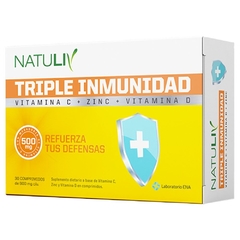 Triple Inmunidad Vitamina C + Zinc + Vitamina D - Natuliv