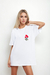 Camiseta branca rosas coloridas - comprar online