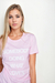 Camiseta rosa long - SLIM - loja online