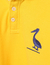 Polo amarela pelicano azul na internet