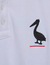 Polo branca pelicano clássico na internet