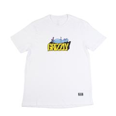 Remera Grizzly Couch Potato SS TEE - White