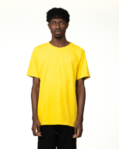 CAMISETA ESTONADA AMARELO OURO