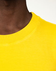 CAMISETA ESTONADA AMARELO OURO - comprar online