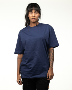 OVERSIZED AZUL MARINHO 100% ALGODÃO FIO 30.1 PENTEADO