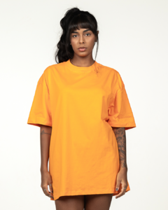 OVERSIZED LARANJA 100% ALGODÃO FIO 30.1 PENTEADO