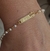 Pulseira personalizada coroa infantil nome Elis