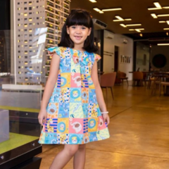 Vestido-Infantil-Trapézio-Casual-Safari