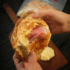 Calzone Jamón y Muzza 400 gs. - Comodos