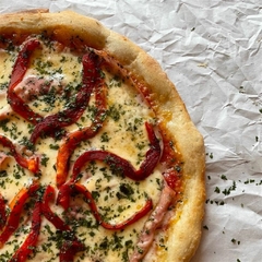 Pizza Especial Jamon, queso y morron - Siamo Brato