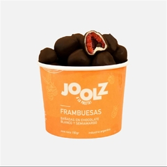 Frambuesas Bañadas en Chocolate Blanco y Semiamargo Sin TACC 150 gs. - Joolz