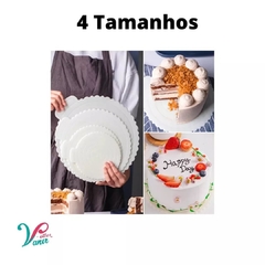 Cake Board para Bolo com Aba - Tabuleiro para Bolos - 4 Tamanhos na internet