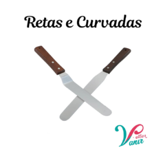 Espátulas para Bolo - Retas e Curvadas - 4 Tamanhos - comprar online