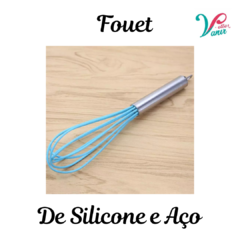 Fouet de Silicone e Aço - 5 Cores